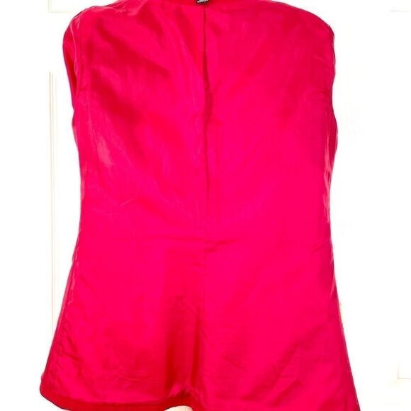 100% RED WOOL DOUBLE BREASTED CAR COAT by MDP S-S - Picture 7 of 7
